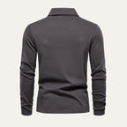 Dama Washington Axel men's long sleeve polo shirt navy - view 14