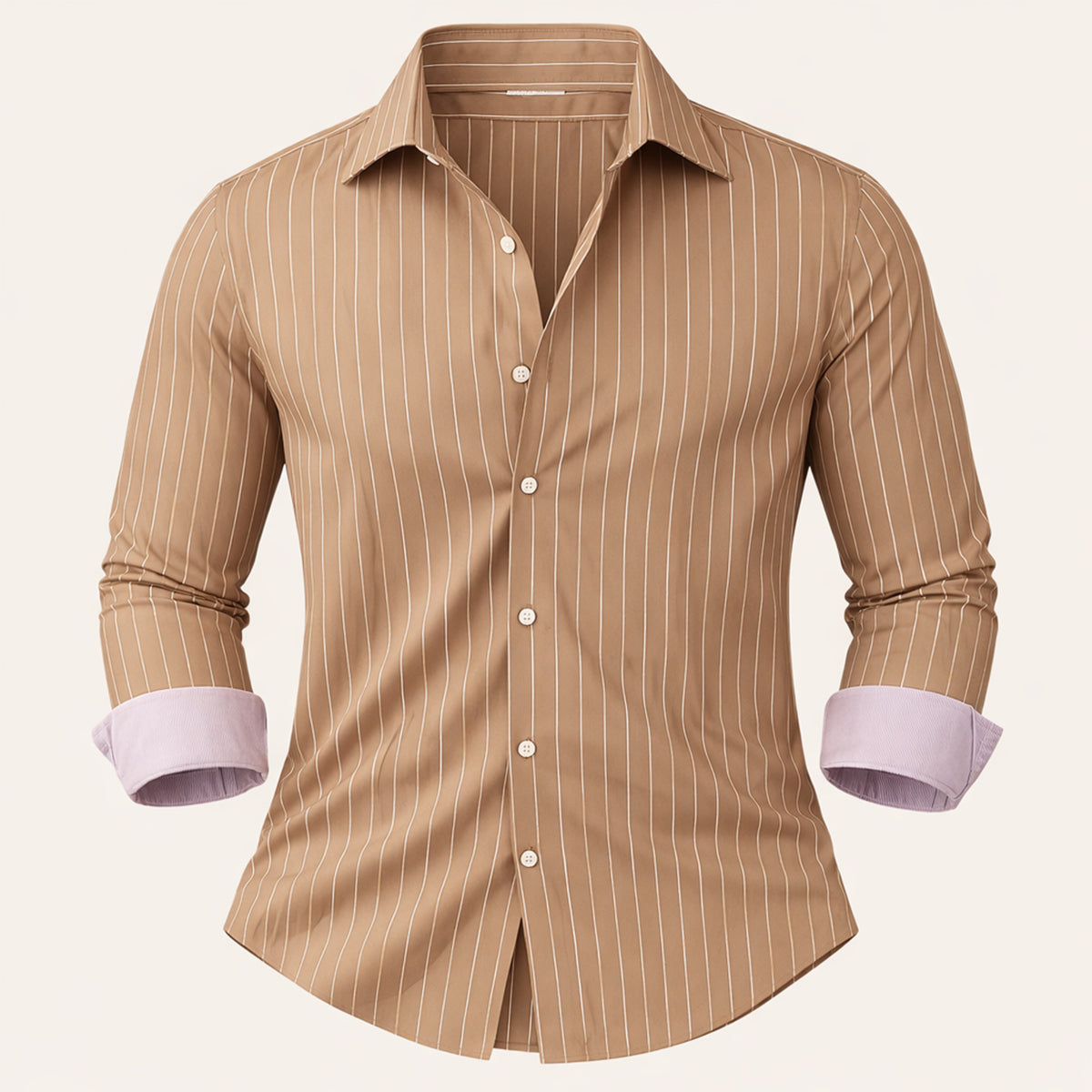 Blake | Men's Pinstripe Button Up Shirt Navy Long Sleeve