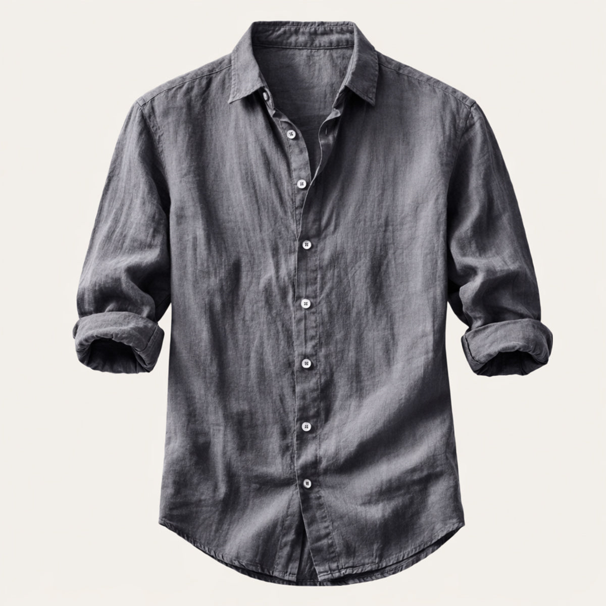 Sage | Men's Casual Linen Blend Button Up Shirt Olive Green