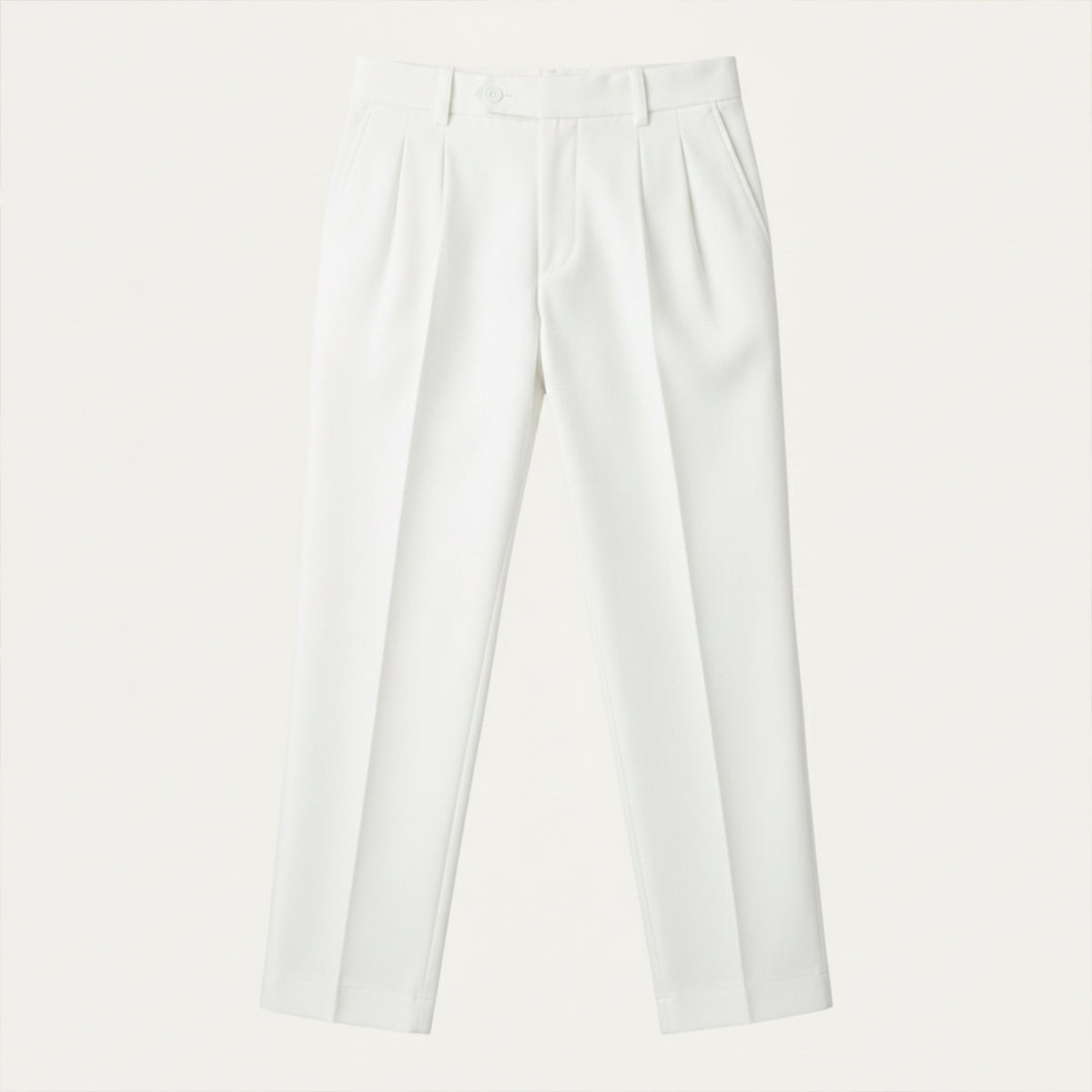 Lars | Men's Pleated Dress Pants Beige