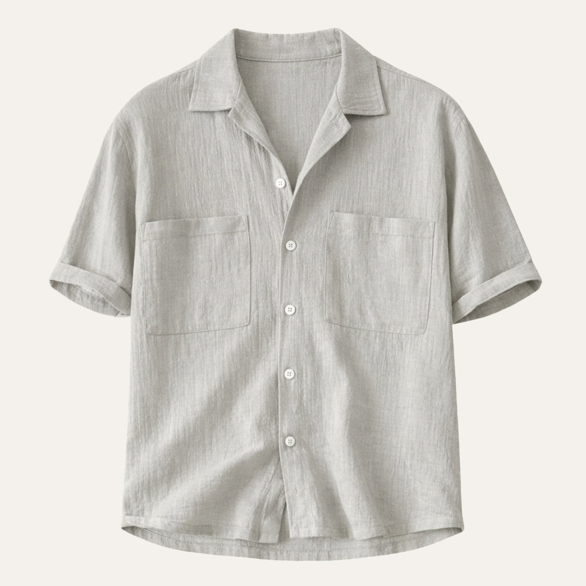 Blake | Men's Casual Relaxed Camp Collar Shirt Light Blue