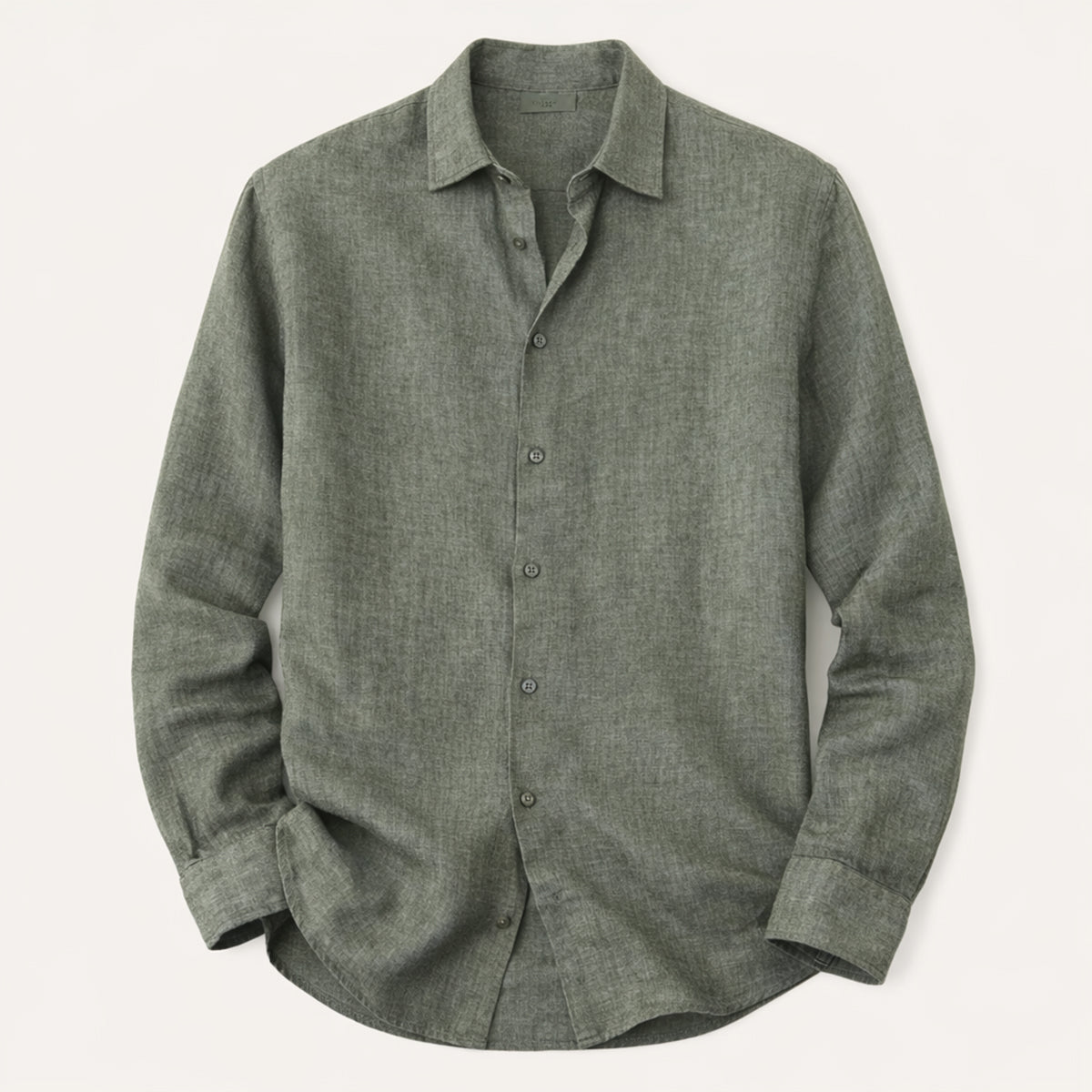 Ash | Men's Button Up Shirt Charcoal Gray Long Sleeve