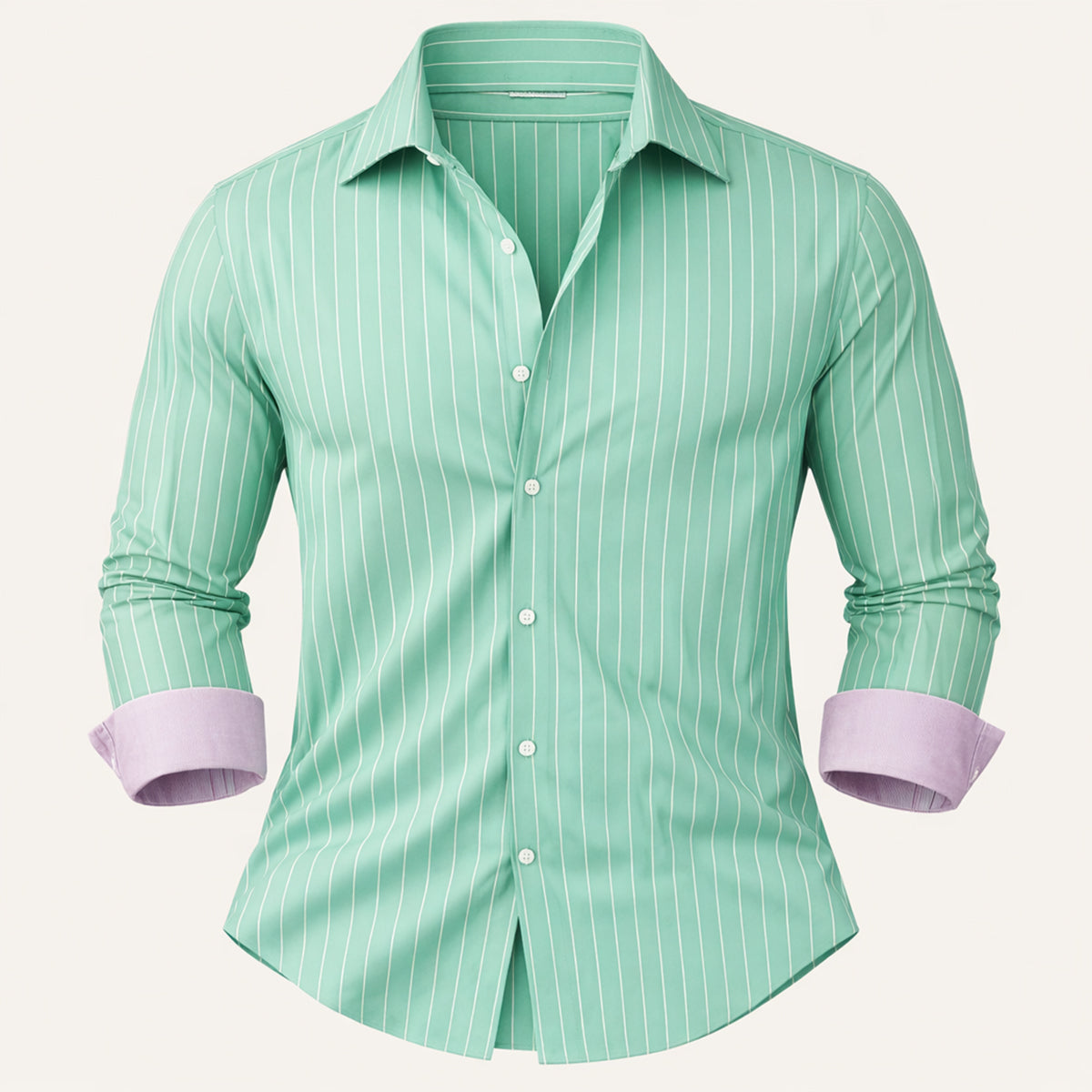 Blake | Men's Pinstripe Button Up Shirt Navy Long Sleeve