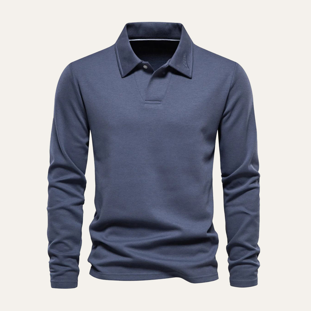 Axel | Men's Long Sleeve Polo Shirt Navy