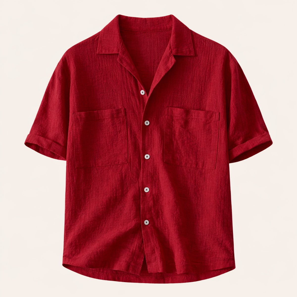 Blake | Men's Casual Relaxed Camp Collar Shirt Light Blue