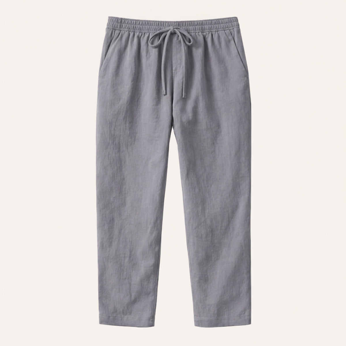 Beau | Men's Linen Pants Navy Drawstring Relaxed Fit