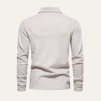 Dama Washington Axel men's long sleeve polo shirt navy - view 12