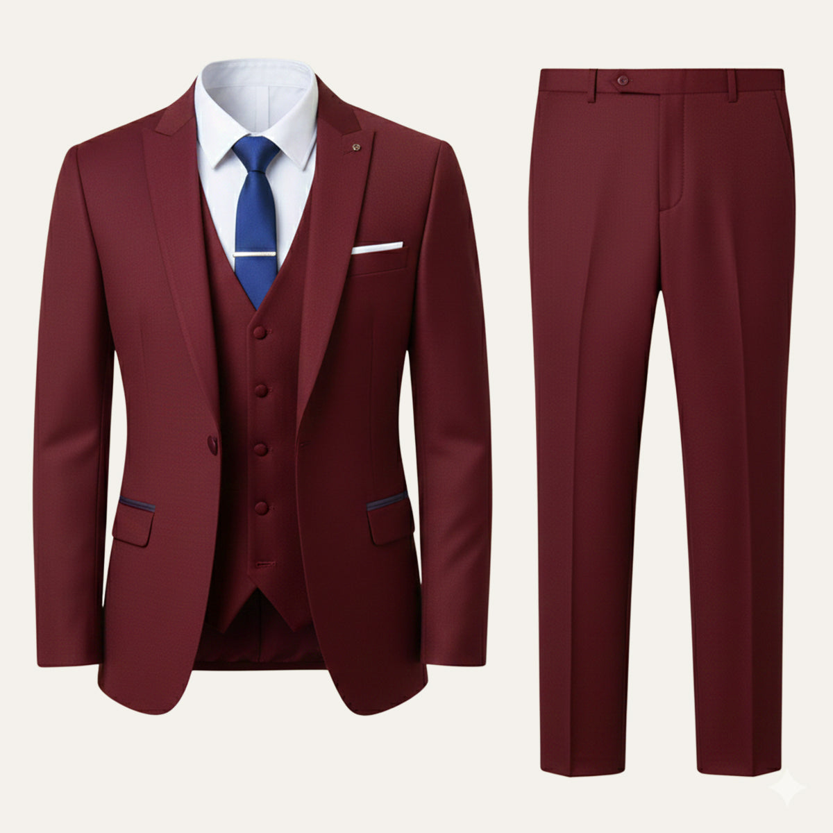 Wyatt | Men's Black Formal Suit Three Piece Tuxedo