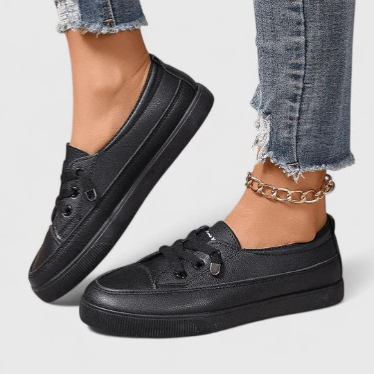 Ivy | Women's White Canvas Lace Up Sneaker Casual