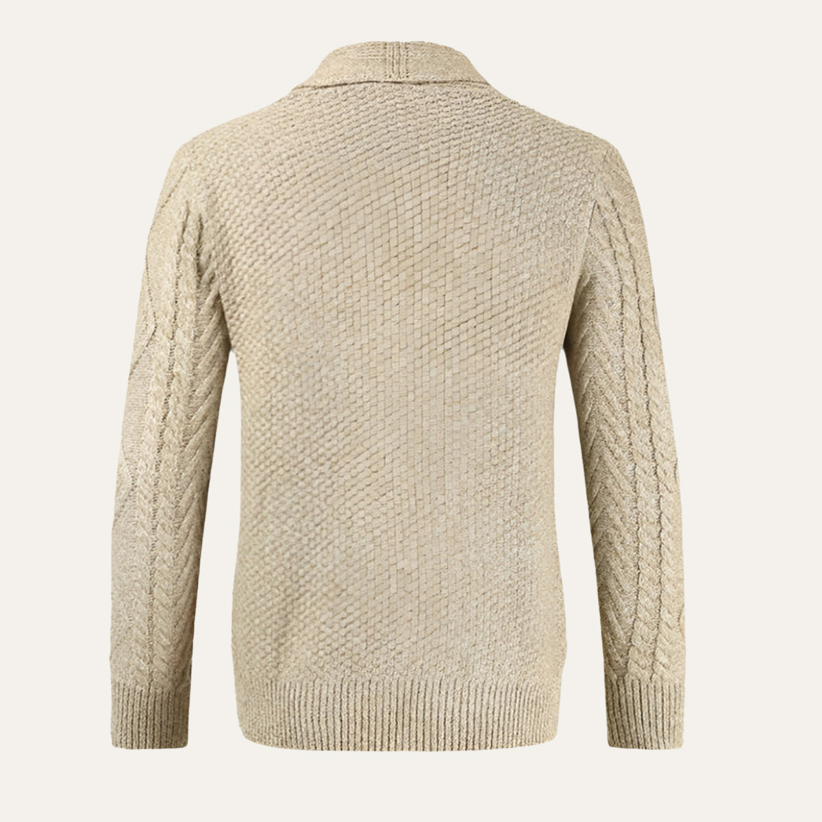 Rowan | Men's Cashmere Cardigan Charcoal Gray Button Up