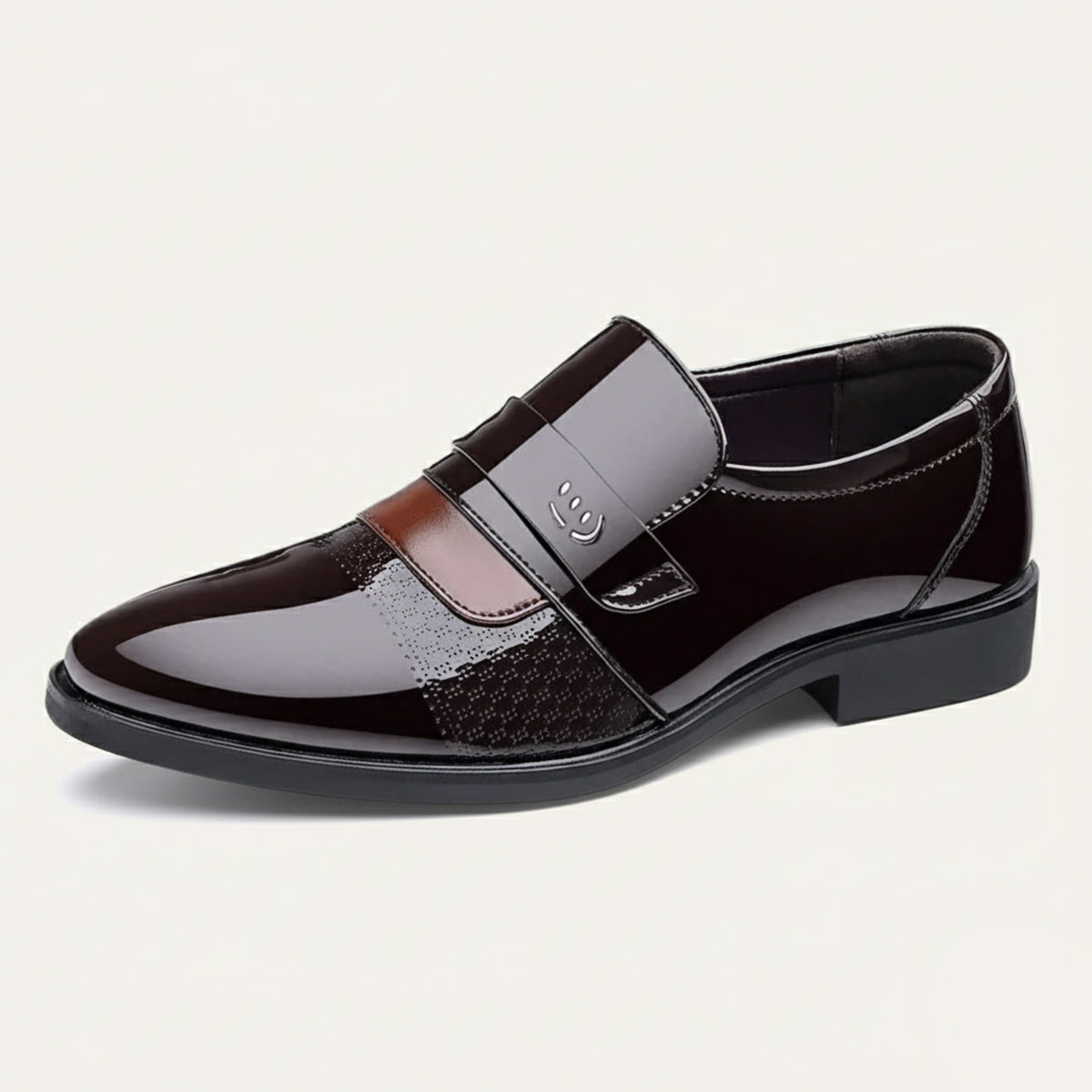 Jude | Men's Patent Leather Loafer Black Formal Dress Shoe