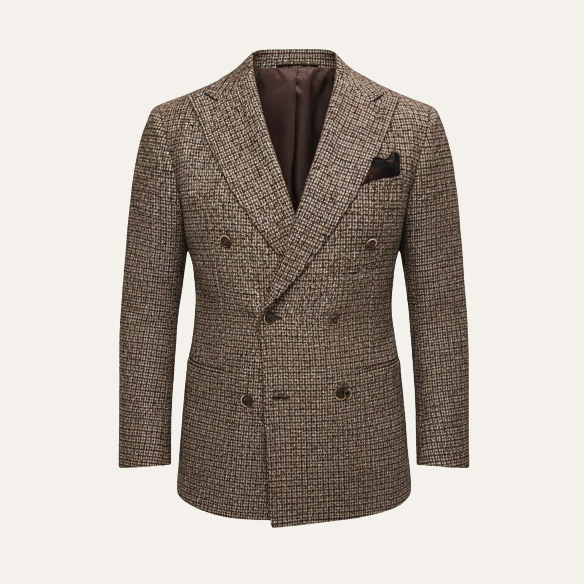 Sage | Men's Check Blazer Mauve Double Breasted