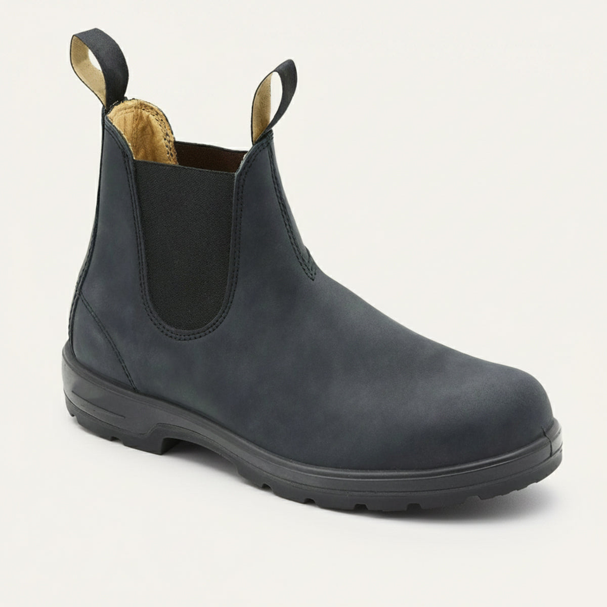 Bram | Men's Suede Chelsea Boot Brown Black Sole