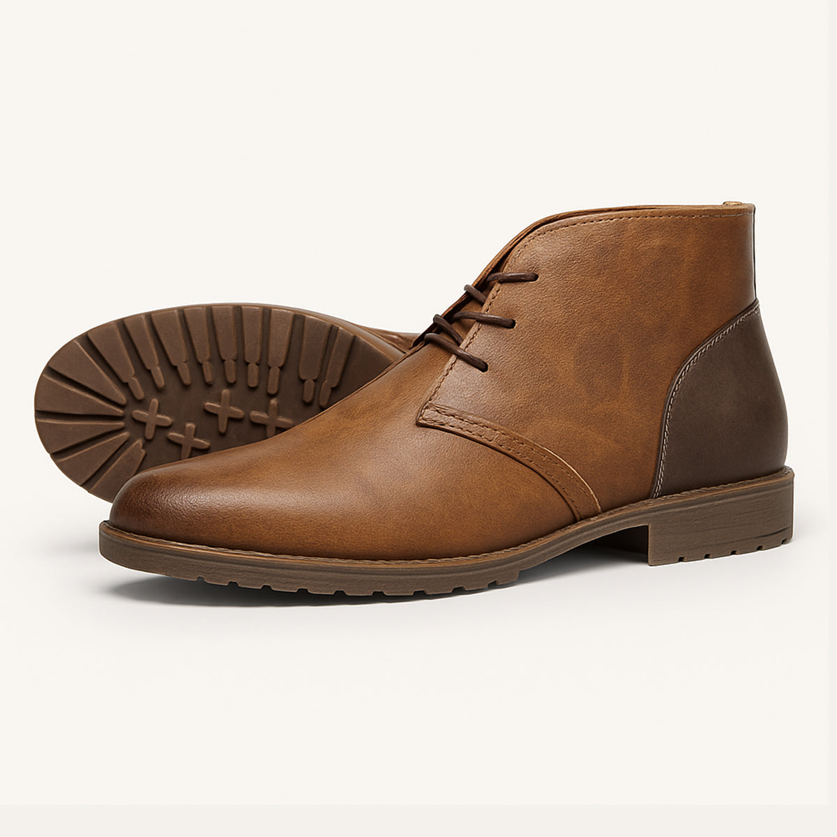 Rhys | Men's Leather Chukka Boot Brown Lace Up