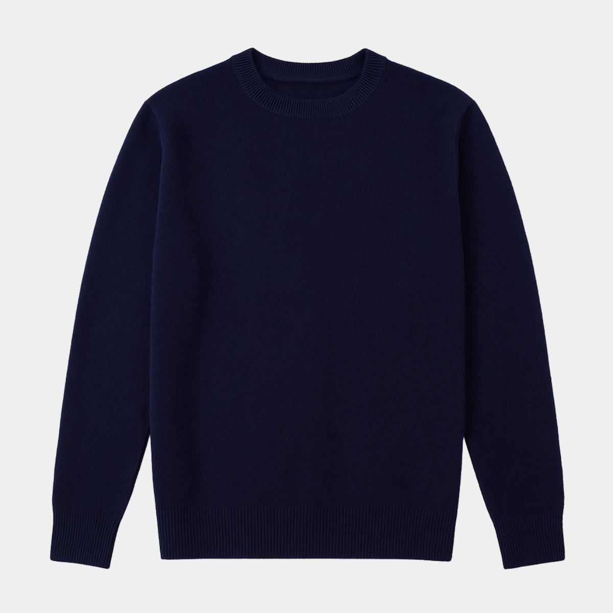 Beau | Men's Crew Neck Sweater Navy