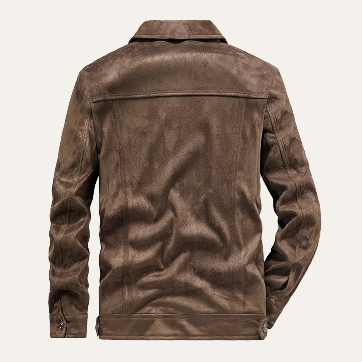 Wyatt | Men's Vintage Suede Cargo Jacket Brown