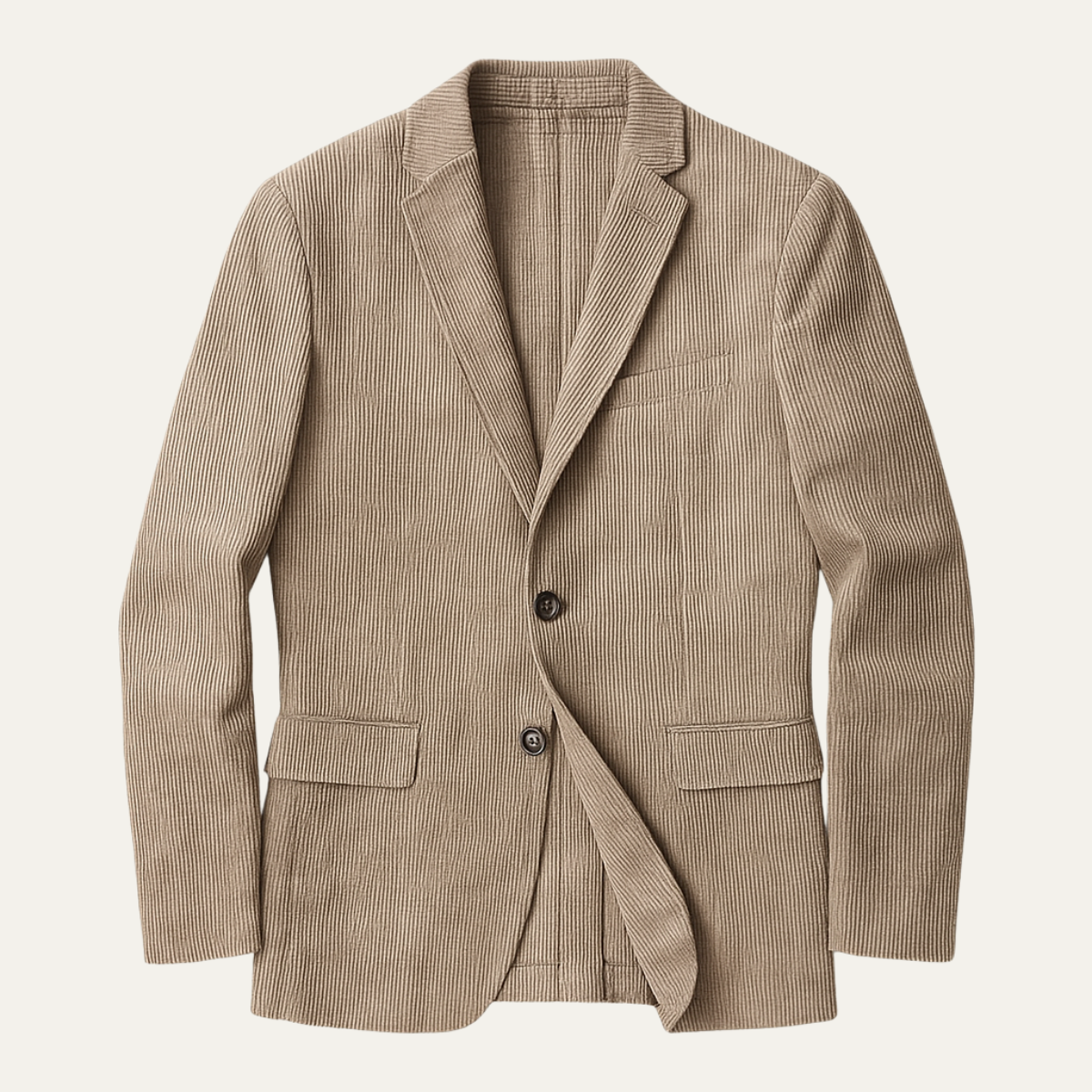 Beau | Men's Casual Corduroy Blazer Cream