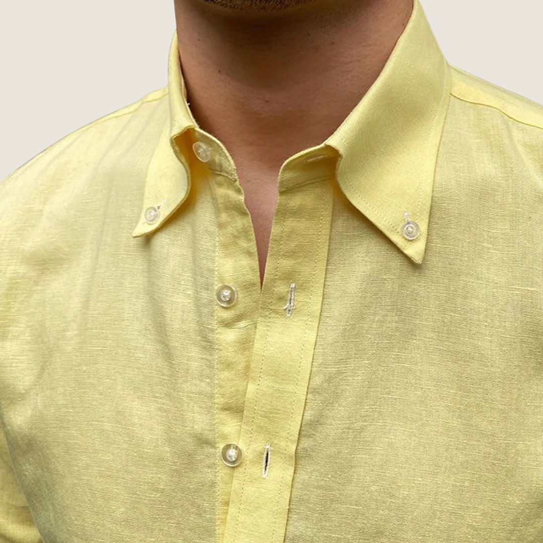 Axel | Men's Long Sleeve Oxford Shirt White