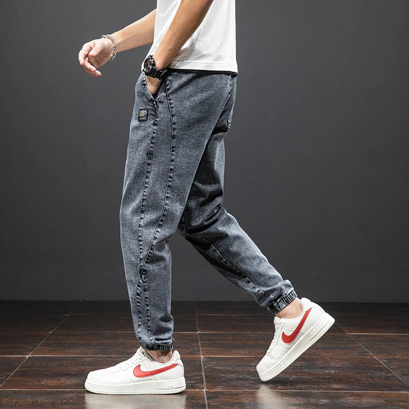 Nico | Men's Relaxed Fit Denim Joggers Light Blue