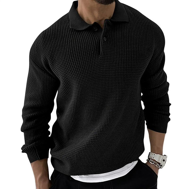Dama Washington Horace men's button-down polo sweater - view 4