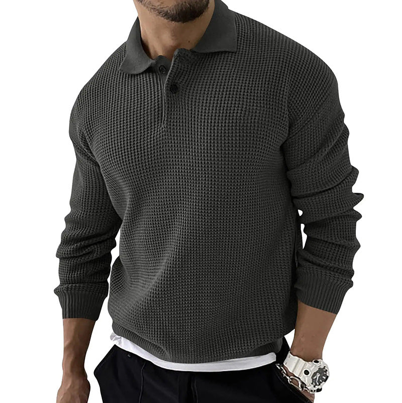 Dama Washington Horace men's button-down polo sweater - view 3