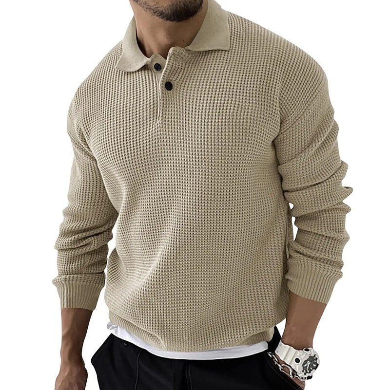 Dama Washington Horace men's button-down polo sweater - view 2