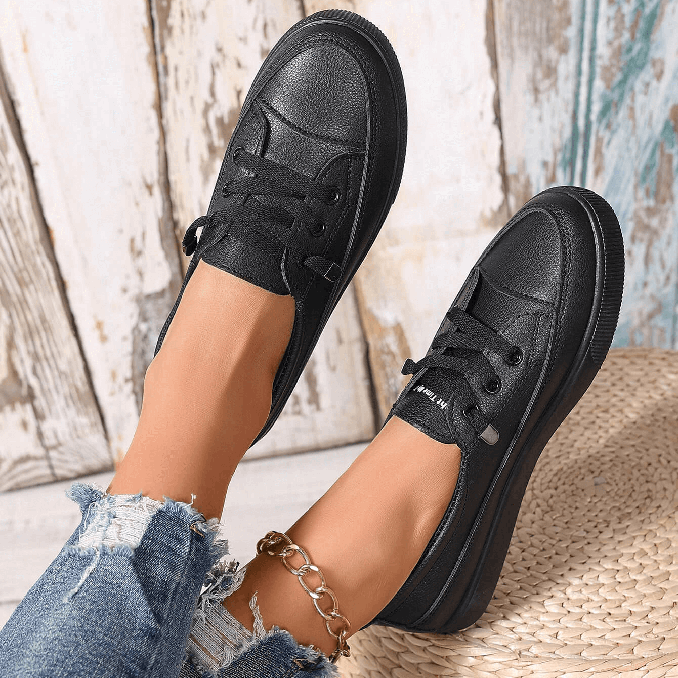 Stella | Women's Platform Lace Up Sneakers White