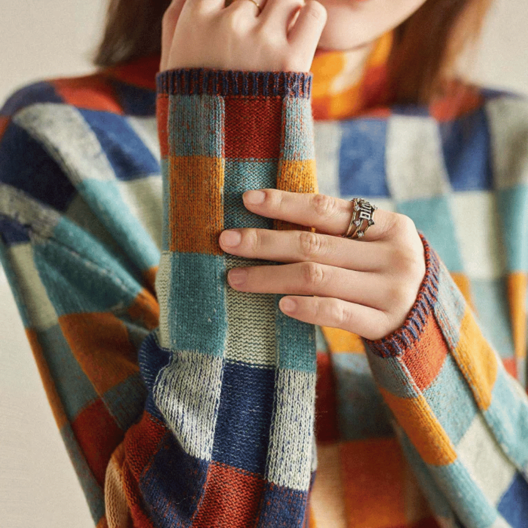 Dama Washington Freya turtleneck color block sweater - view 3