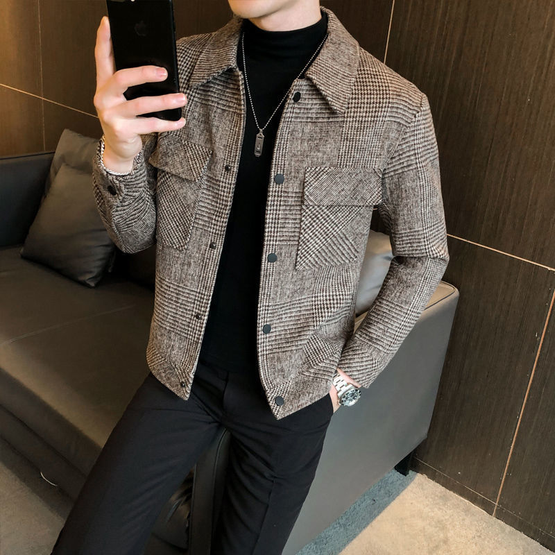 Dama Washington Balthazar men's button-down plaid jacket - view 5