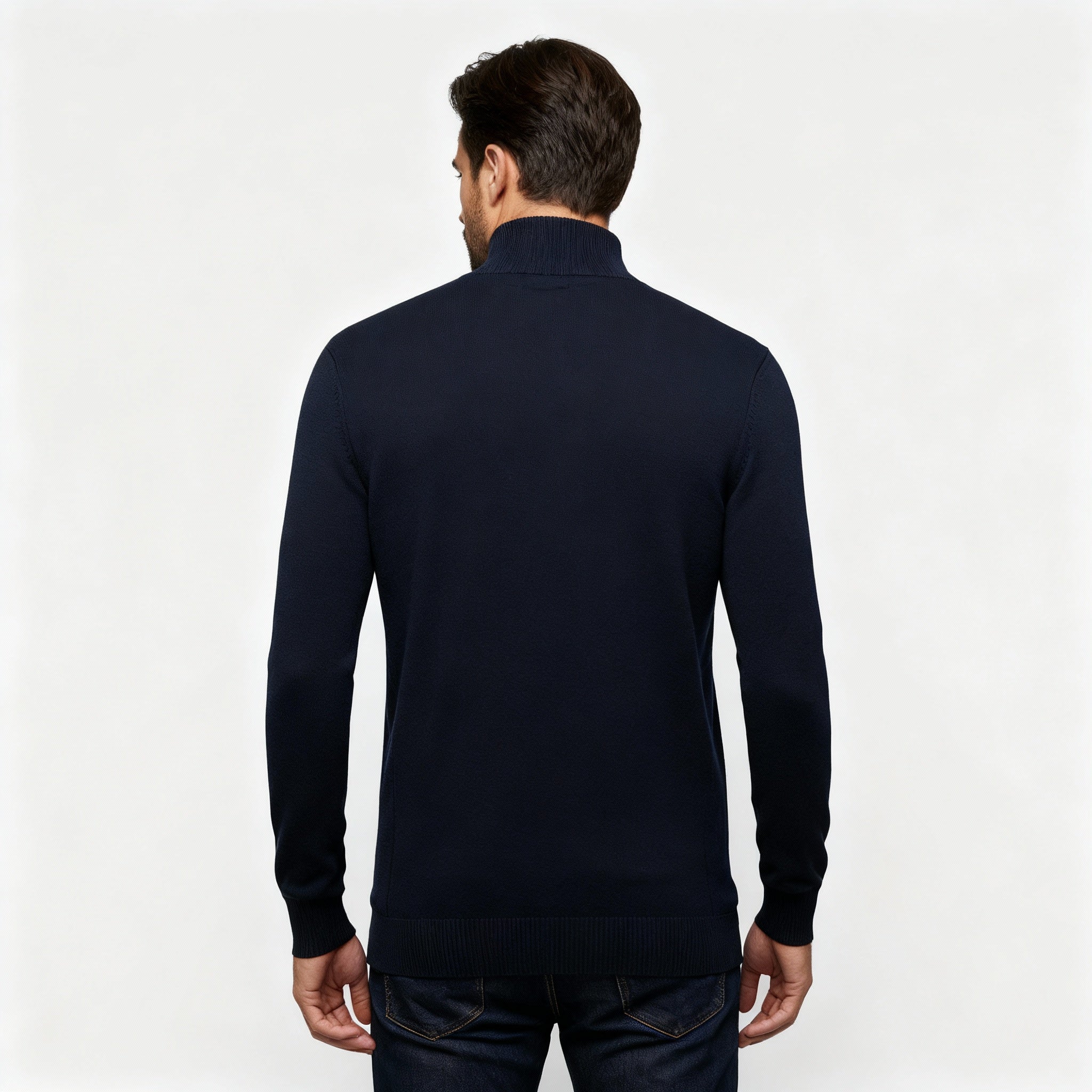 Ashford | Men's Turtleneck Sweater Navy