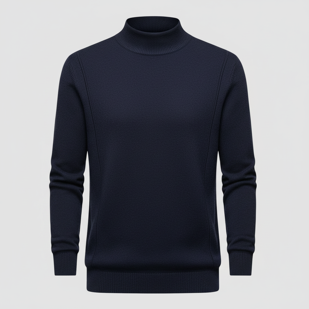 Ashford | Men's Turtleneck Sweater Navy