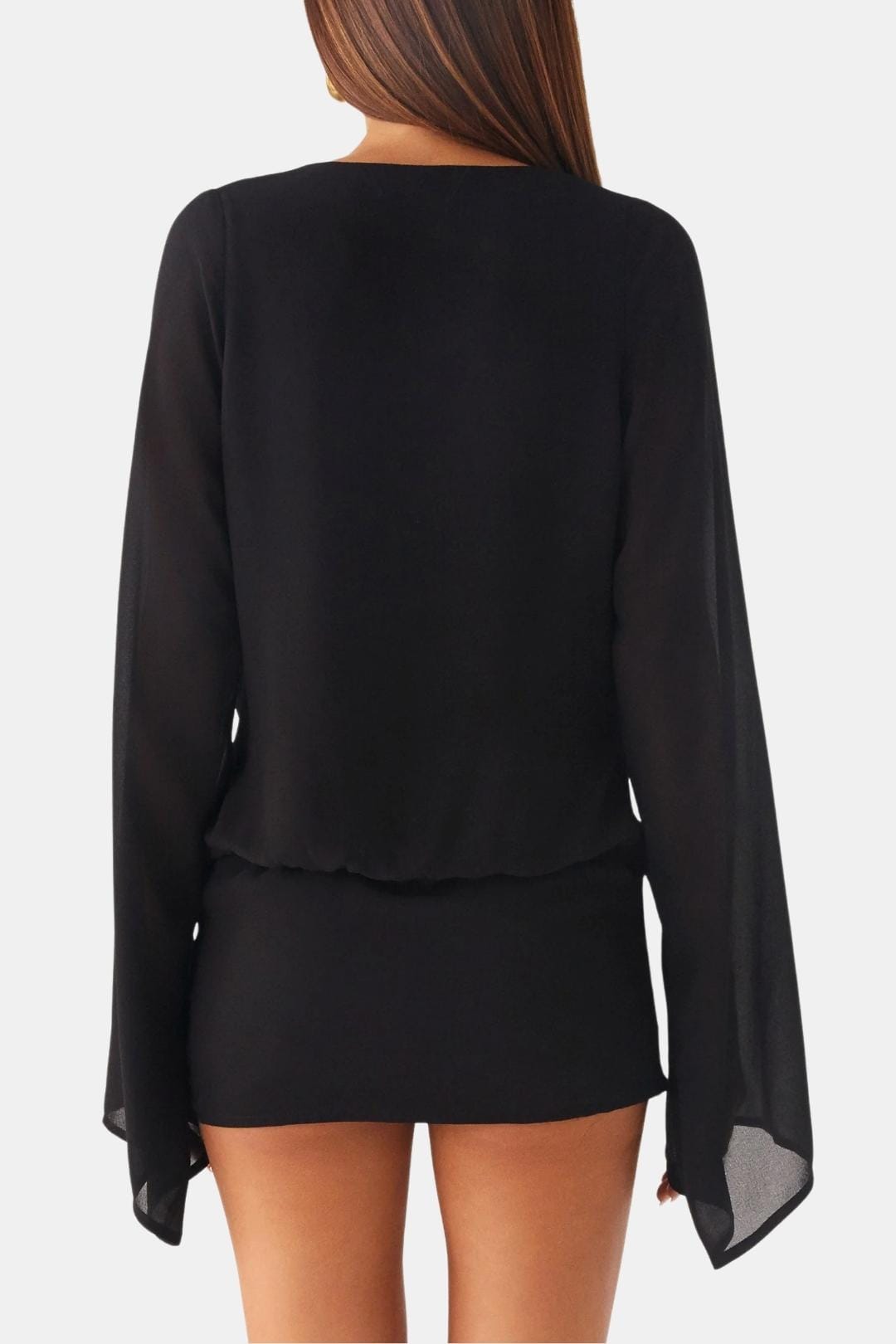 Opal | Women's Cowl Neck Wrap Top Cream Tie Front
