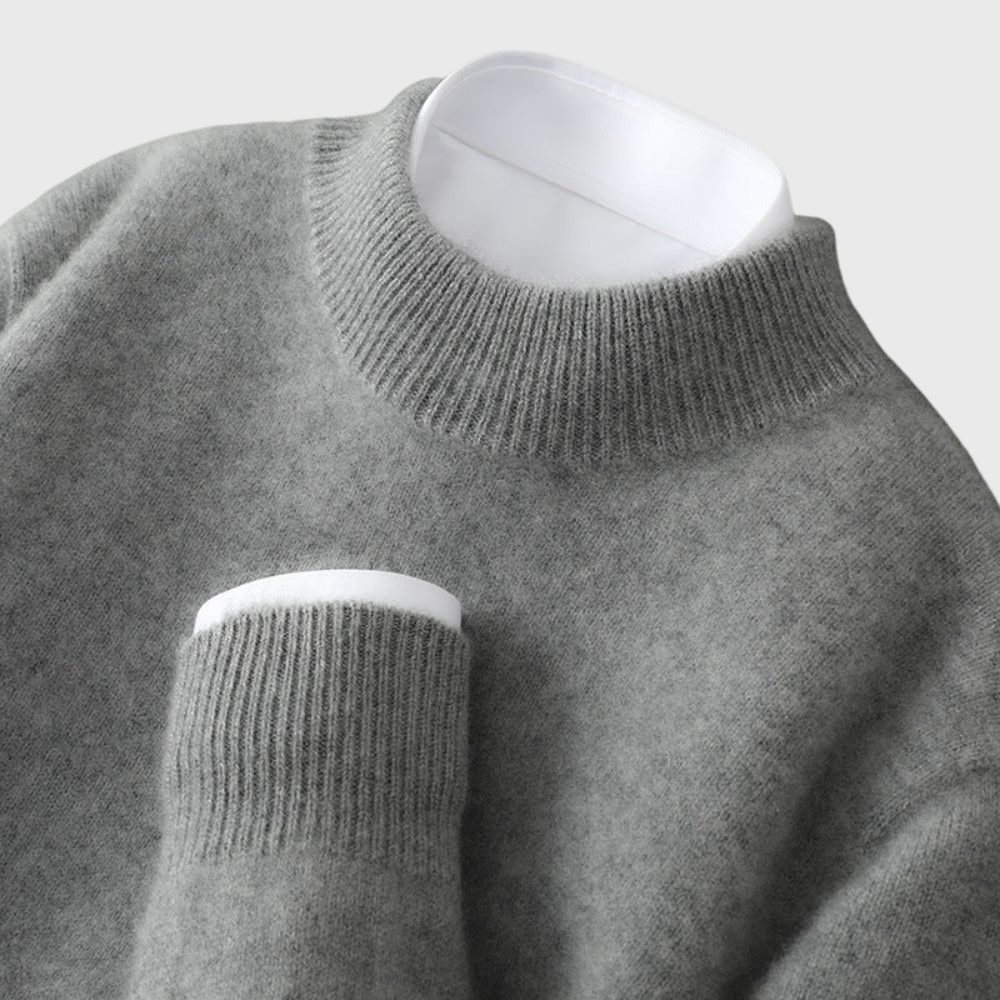 Arlo | Men's Crew Neck Sweater Cream