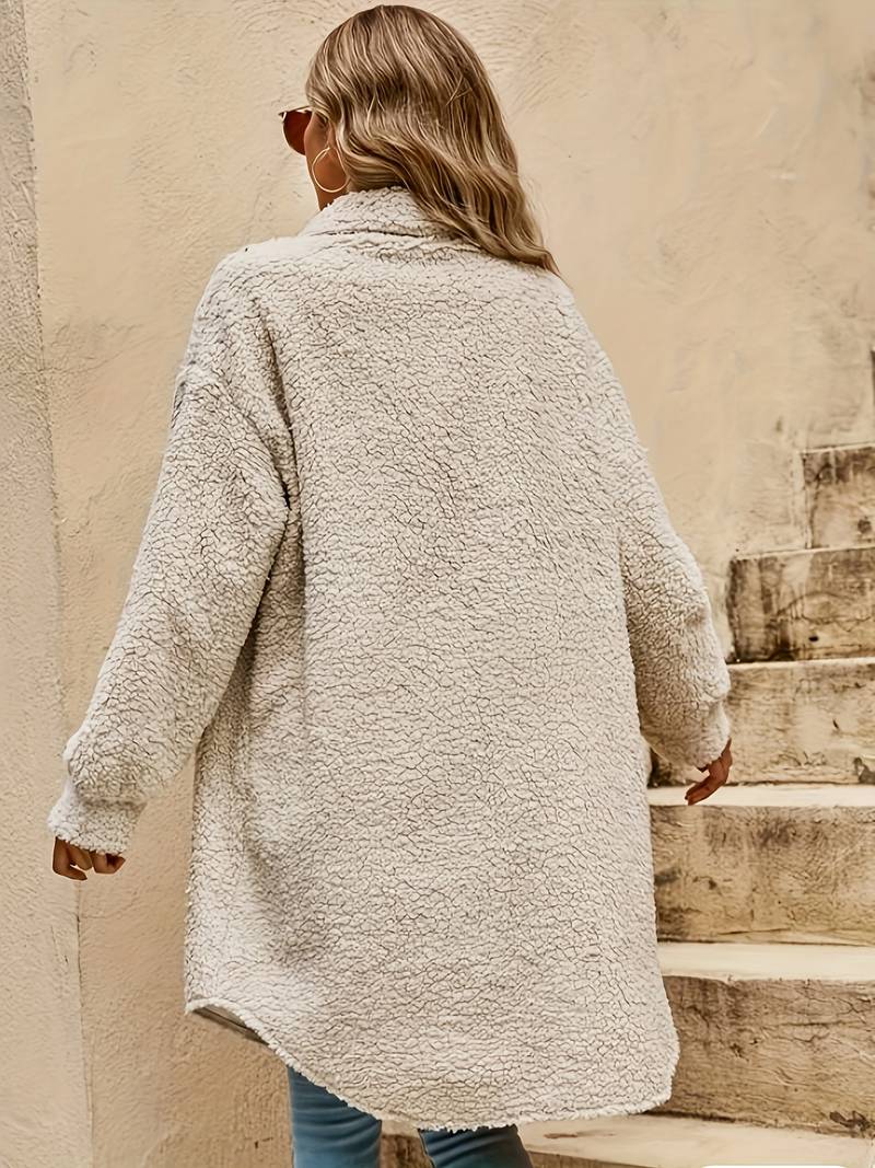 Dama Washington Eulalia teddy/sherpa coat - view 3