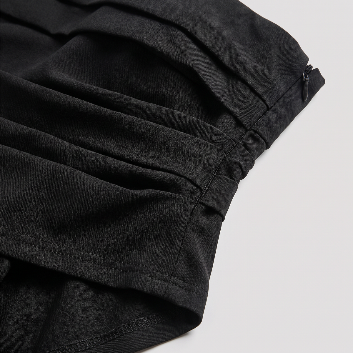 Dama Washington Vera strapless ruched maxi dress Black - detail close up