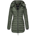 Dama Washington Demi women's puffer coat navy long hooded winter - view 2