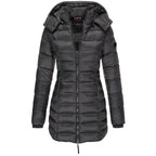 Dama Washington Demi women's puffer coat navy long hooded winter - view 3