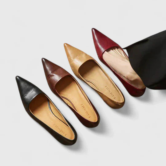 Maren | Women's Pointed Toe Kitten Heel Pump Burgundy