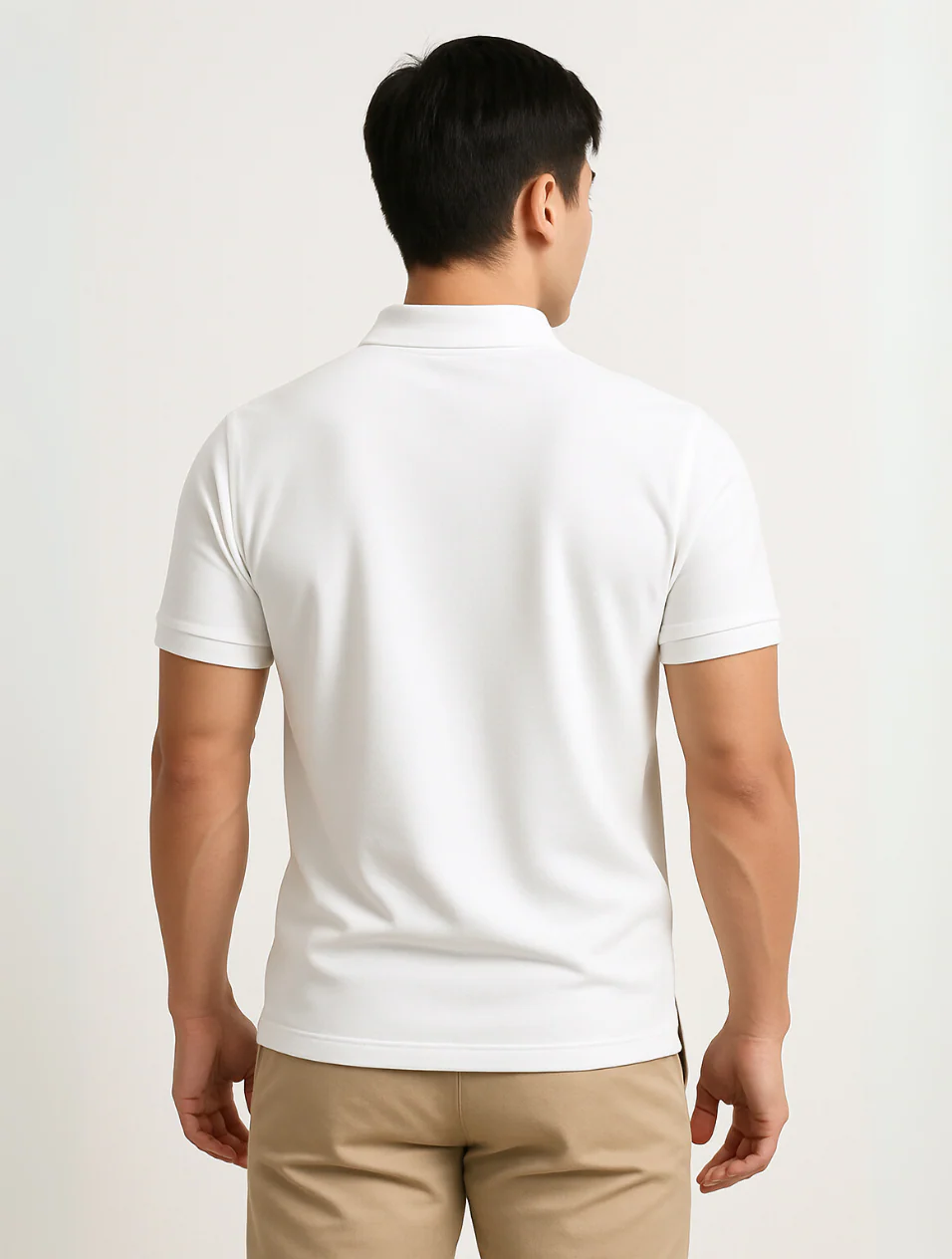 Axel | Men's Polo Shirt Cream Short Sleeve