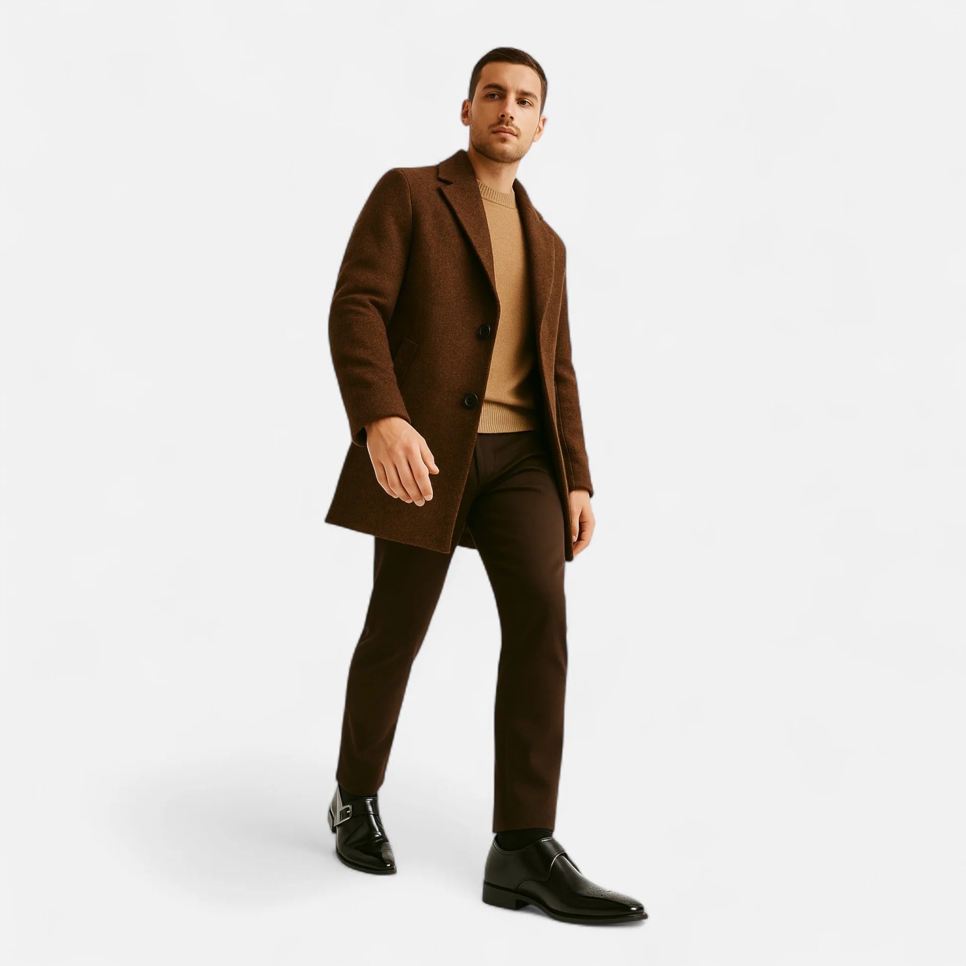 Stella | Men's Oxford Leather Dress Shoes Black