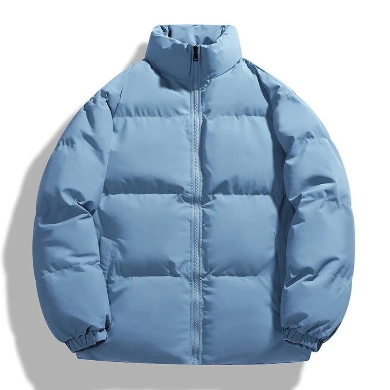 Flint | Men's Puffer Jacket Cream Oversized Quilted