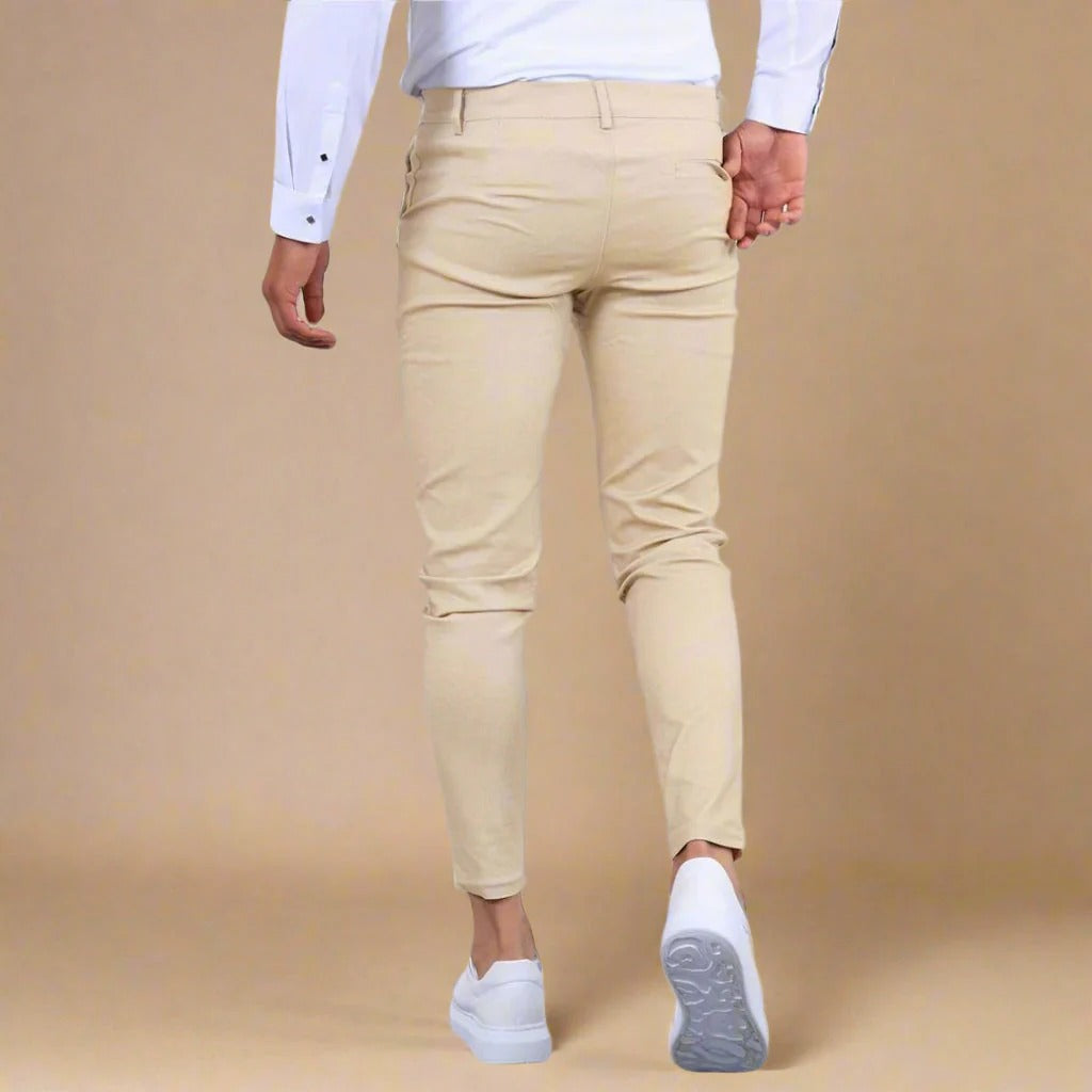 Ash | Men's Chinos Cream Tailored Slim Fit