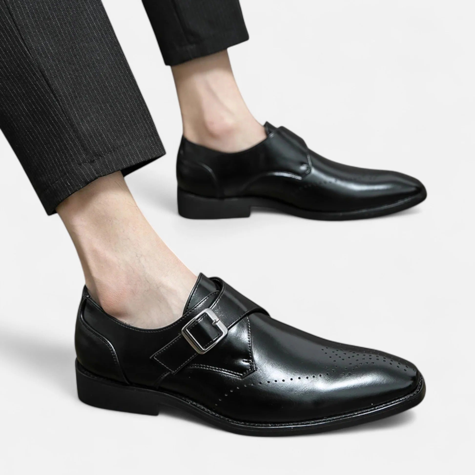 Stella | Men's Oxford Leather Dress Shoes Black
