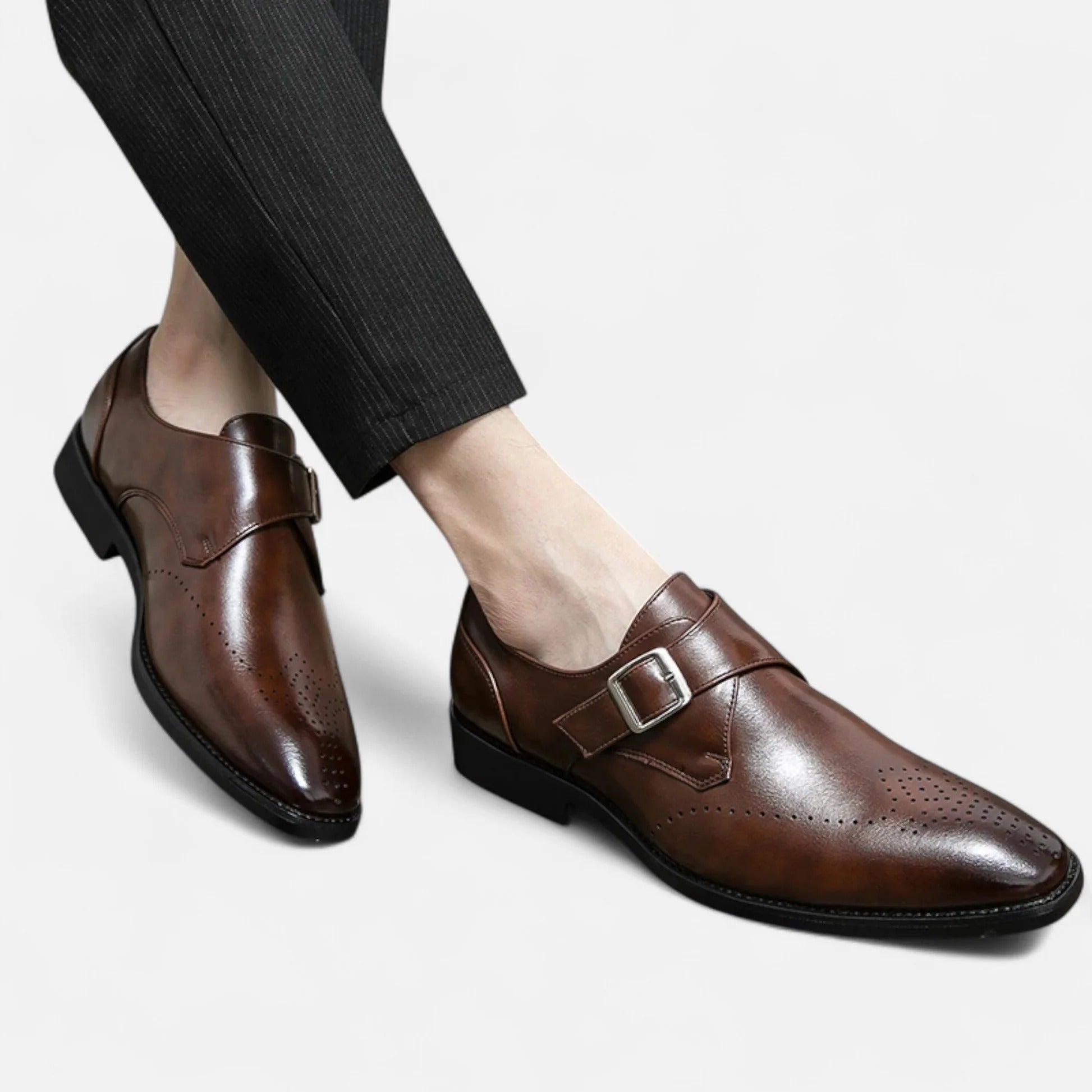 Stella | Men's Oxford Leather Dress Shoes Black
