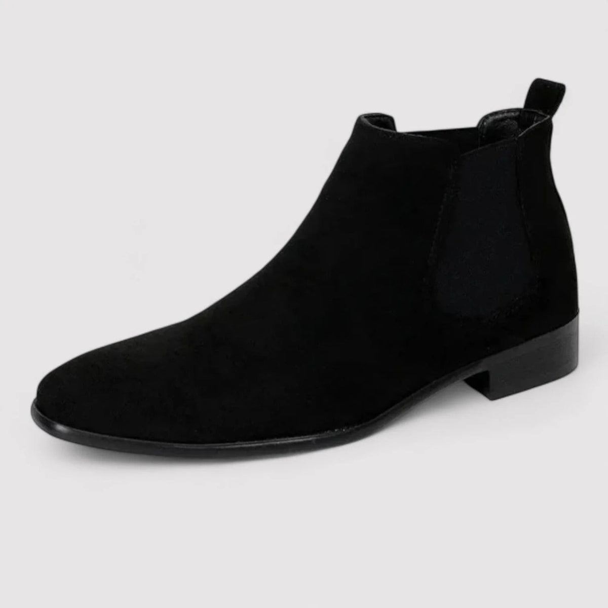 Dama Washington Ines men's suede chelsea boots beige block heel - view 2