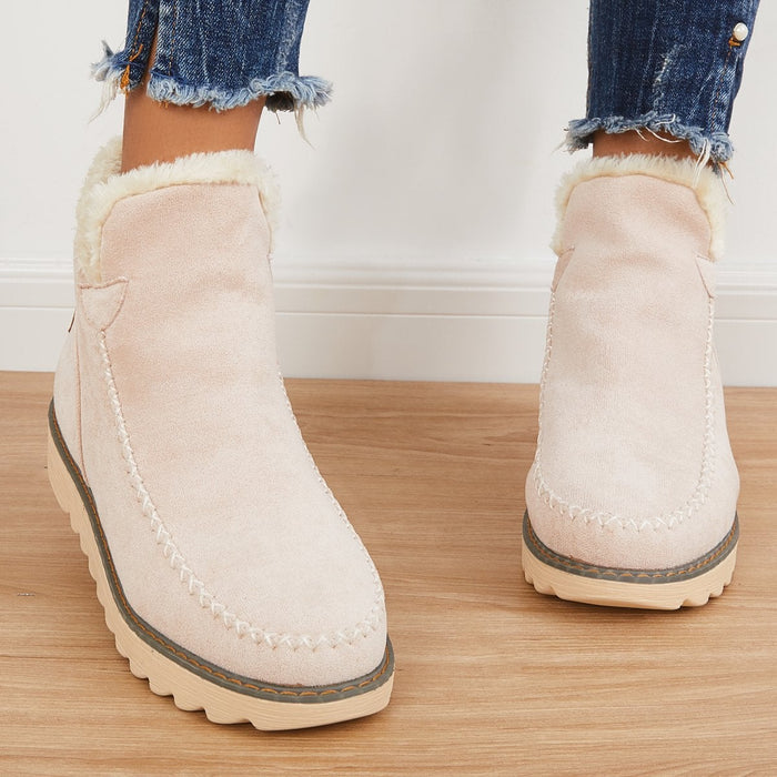 Cleo | Women's Suede Loafer Moccasin Tan Comfort Slip On