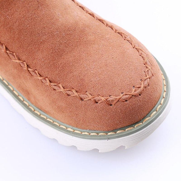 Cleo | Women's Suede Loafer Moccasin Tan Comfort Slip On