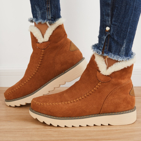 Cleo | Women's Suede Loafer Moccasin Tan Comfort Slip On