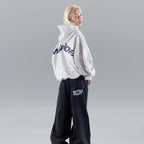 Dama Washington Faye women's oversized hoodie black graphic print - view 2
