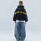 Dama Washington Faye women's oversized hoodie black graphic print - view 4